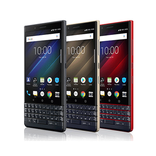 blackberry key 2 black red silver