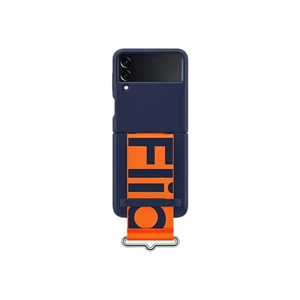 Samsung-Silicon-Cover-with-Strap-Z-Flip-3-Blue