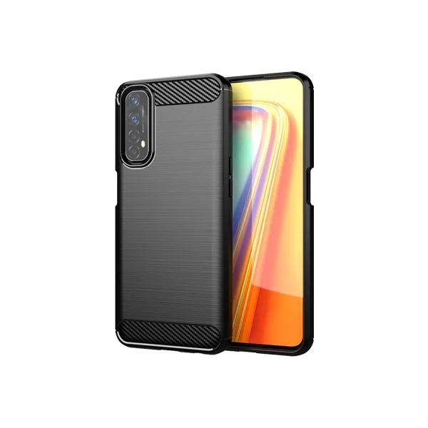 Realme-7-4G-Cover-Case-Brushed-TPU-Case-Black